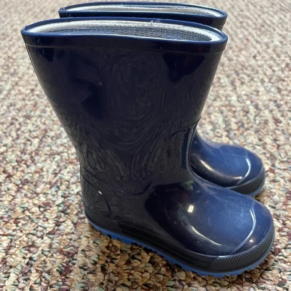 Infant/Toddler Blue Rain Boots Size 5-6, Unknown Brand - Picture 3 of 9